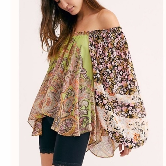 Free People 'Roamin Around  Paisley Blouse  Small - Picture 2 of 9